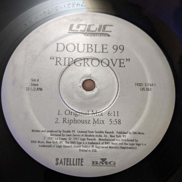 Double 99 - Ripgroove | Logic Records (LUS 063) - 2