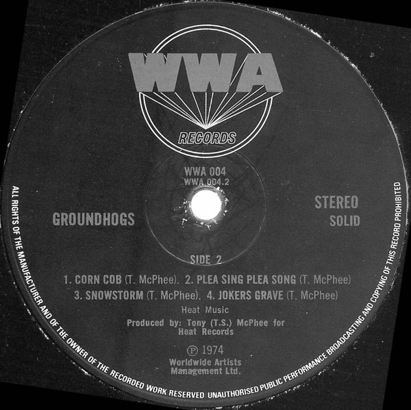 The Groundhogs - Solid | WWA Records (WWA 004) - 4