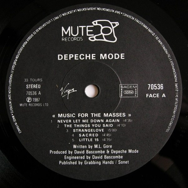 Depeche Mode - Music For The Masses | Mute (70536) - 4