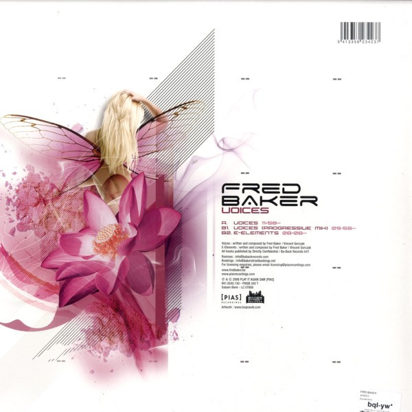 Fred Baker - Voices | [PIAS] Recordings (PIASB 242 T) - 2