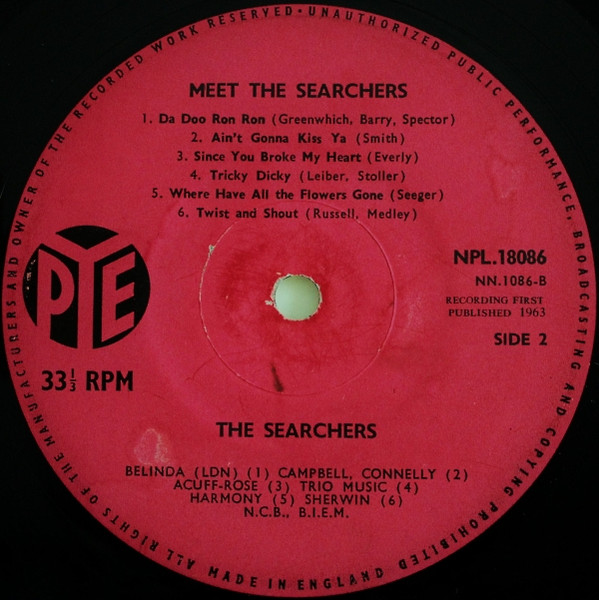The Searchers - Meet The Searchers | Pye Records (NPL 18086) - 4