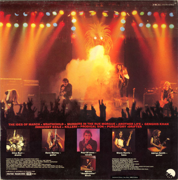 Iron Maiden - Killers | EMI (2C070-07450) - 2