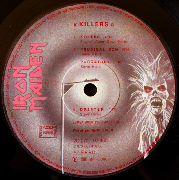 Iron Maiden - Killers | EMI (2C070-07450) - 4