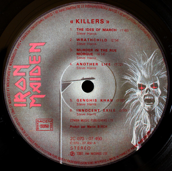 Iron Maiden - Killers | EMI (2C070-07450) - 3