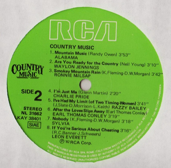 Various - Country Music | RCA (NL 31662) - main