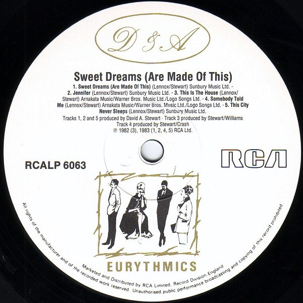 Eurythmics - Sweet Dreams (Are Made Of This) | RCA (RCALP 6063) - 4