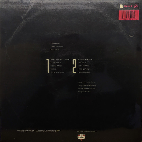 The Communards - Communards | London Records (828 016-1) - 2