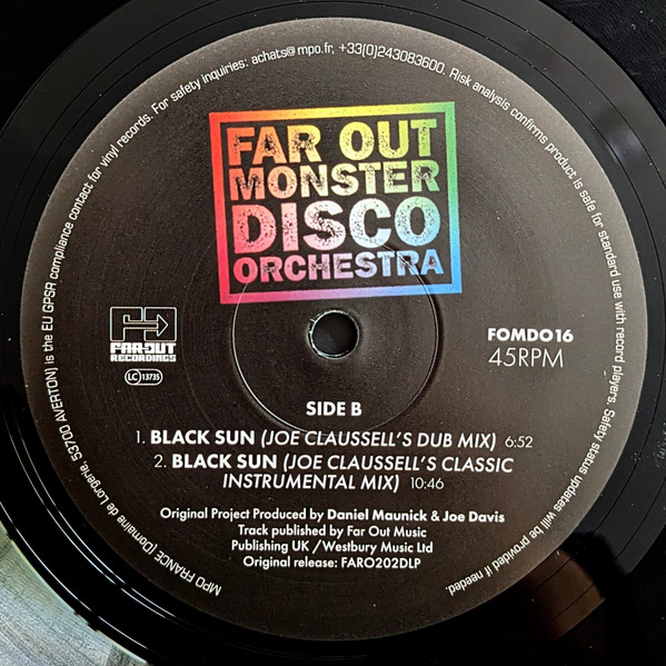 Far Out Monster Disco Orchestra - Black Sun (Joe Claussell Remixes) | Far Out Recordings (FOMD016) - 2 Far Out Monster Disco Orchestra - Black Sun (Joe Claussell Remixes) | Far Out Recordings (FOMD016) - 2