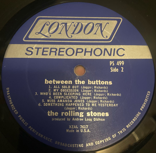 The Rolling Stones - Between The Buttons | London Records (PS 499) - 4
