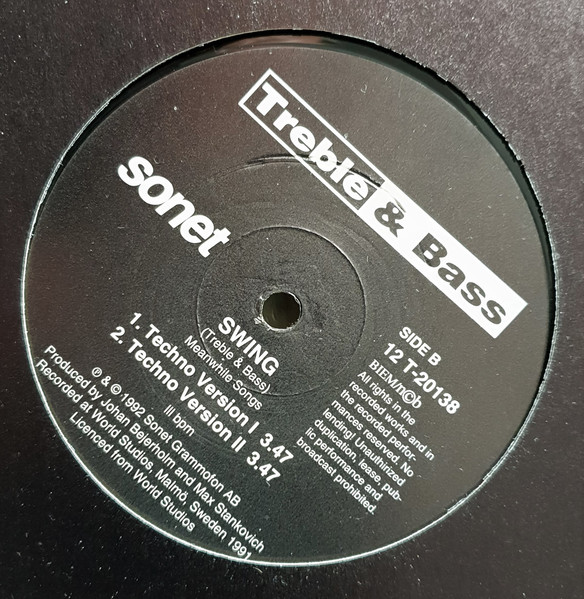 Treble & Bass - Swing | Sonet (12 T-20138) - 3 Treble & Bass - Swing | Sonet (12 T-20138) - 3