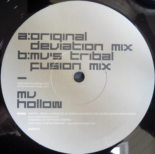 Martin Villeneuve - Hollow | Saw Recordings (SAW014) - 2