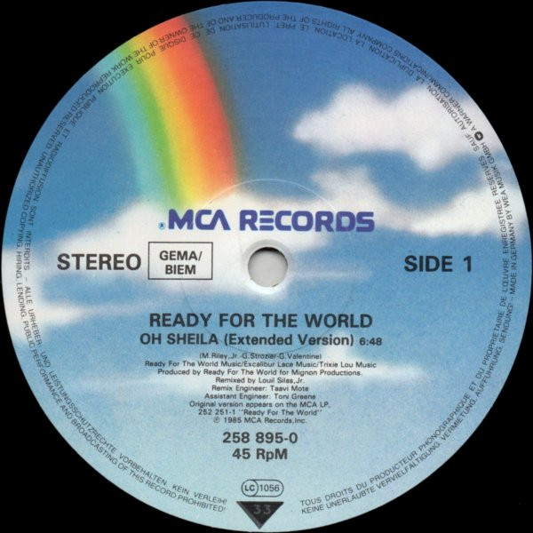 Ready For The World - Oh Sheila | MCA Records (258 895-0) - 3