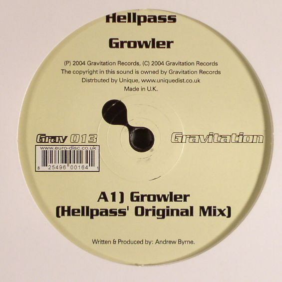 Hellpass - Growler | Gravitation Records (GRAV 013) - main Hellpass - Growler | Gravitation Records (GRAV 013) - main