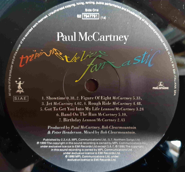 Paul McCartney - Tripping The Live Fantastic | Parlophone (198-79 4778 1)