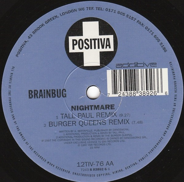 Brainbug - Nightmare | Positiva (12TIV-76) - 4