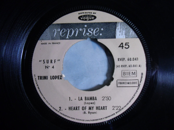 Trini Lopez - Surf Nº 4 | Reprise Records (RVEP. 60.041) - 3