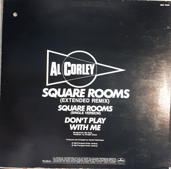 Al Corley - Square Rooms | Mercury (MSX 76229) - 2