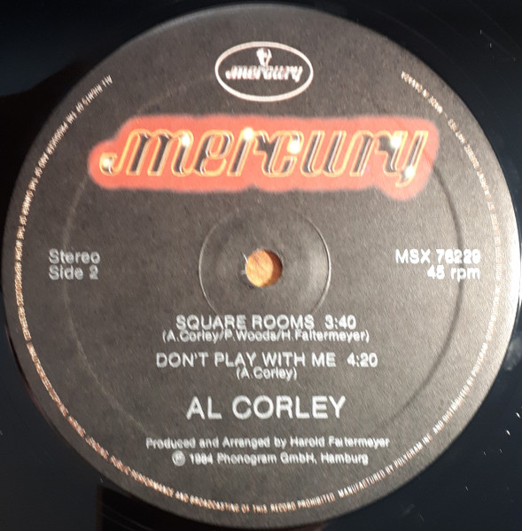 Al Corley - Square Rooms | Mercury (MSX 76229) - 4