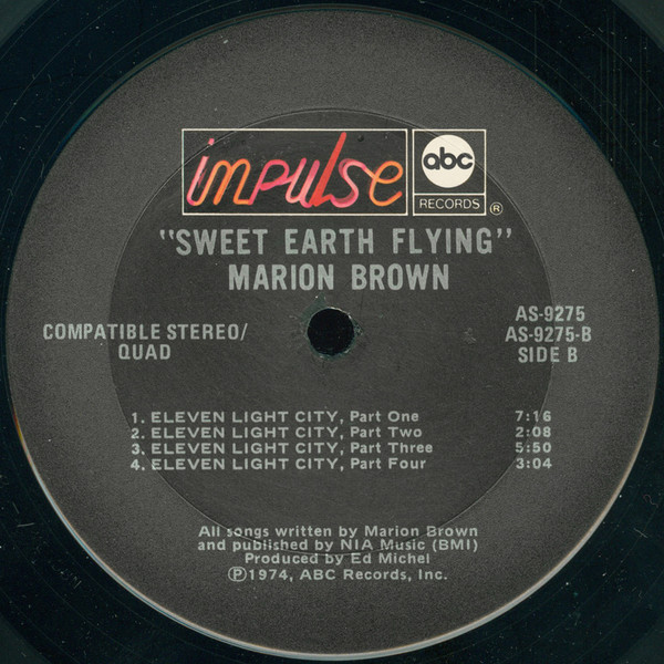 Marion Brown - Sweet Earth Flying | Impulse! (AS-9275) - 6
