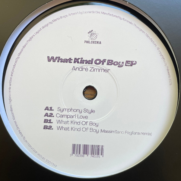 Andre Zimmer - What Kind Of Boy EP | Philoxenia (PHLX 008)
