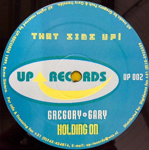 Gregory + Gary - U Got It? / Holding On | UP Records (UP 002) - main