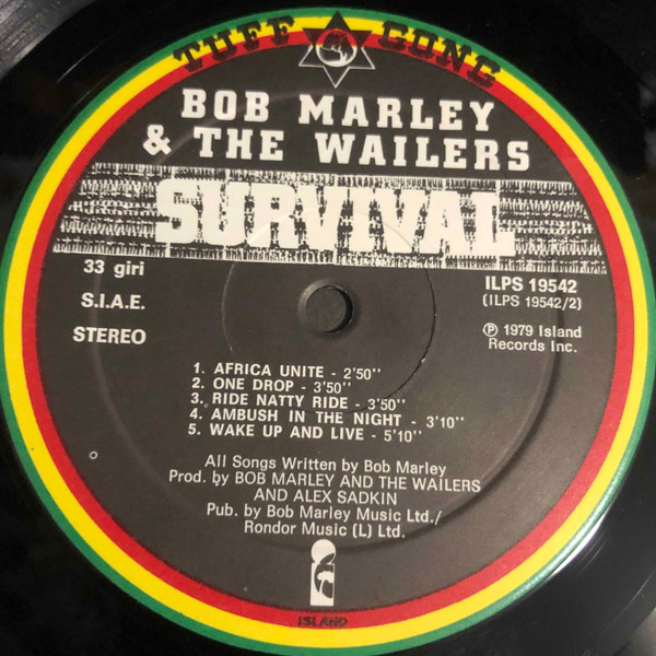 Bob Marley & The Wailers - Survival | Island Records (ILPS 19542*) - 3