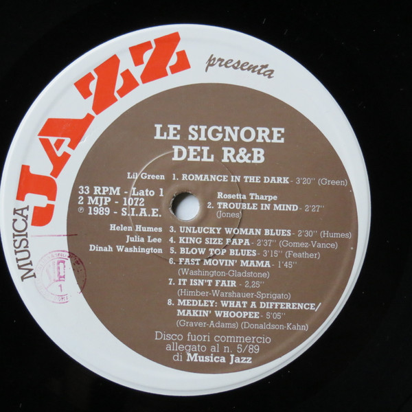 Various - Le Signore Del Rhythm And Blues | Musica Jazz (2 MJP 1072) - 2