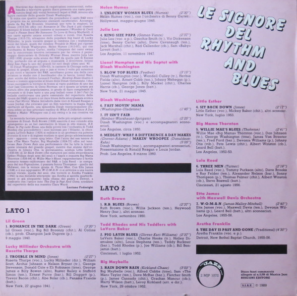 Various - Le Signore Del Rhythm And Blues | Musica Jazz (2 MJP 1072) - main
