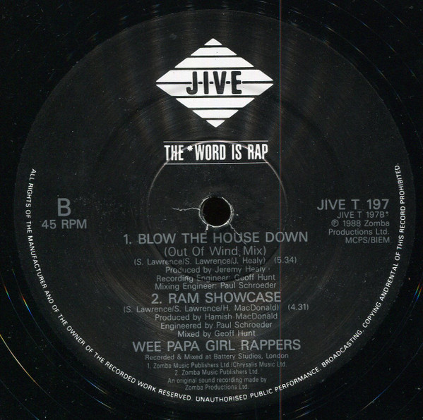 Wee Papa Girl Rappers - Blow The House Down | Jive (JIVE X 197) - 6 Wee Papa Girl Rappers - Blow The House Down | Jive (JIVE X 197) - 6