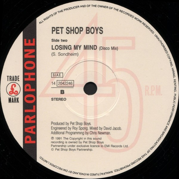 Pet Shop Boys - Jealousy | Parlophone (14 204224 6) - 4