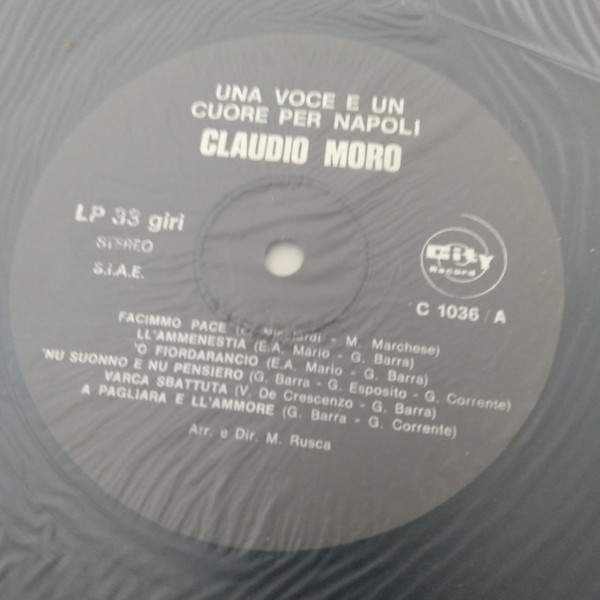 Claudio Moro - Una Voce E Un Cuore Per Napoli | City Record (C 1036) - 4 Claudio Moro - Una Voce E Un Cuore Per Napoli | City Record (C 1036) - 4