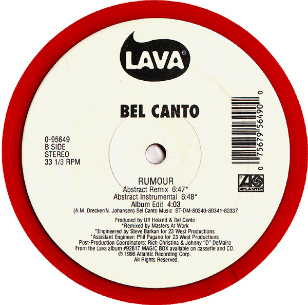 Bel Canto - Rumour (Remixes By Masters At Work) | Lava (0-95649)
