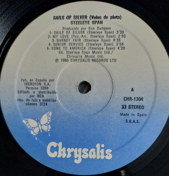 Steeleye Span - Sails Of Silver | Chrysalis (CHR 1304) - 3