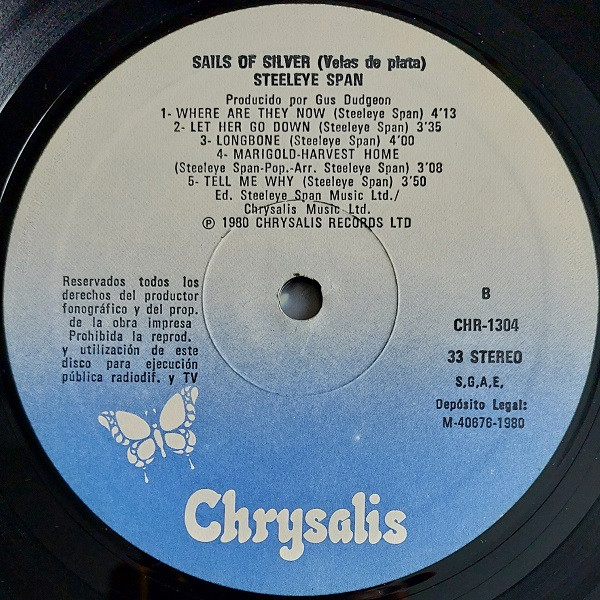 Steeleye Span - Sails Of Silver | Chrysalis (CHR 1304) - 4