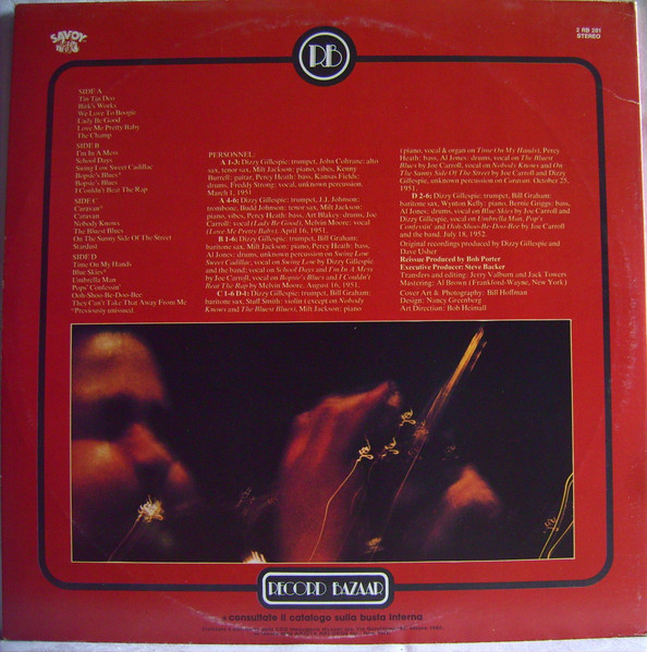 Dizzy Gillespie - Dee Gee Days | Record Bazaar (2 RB 281) - 2
