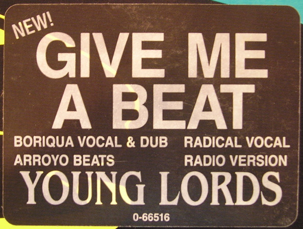 Young Lords - Give Me A Beat | Select Records (ED 5556) - 3