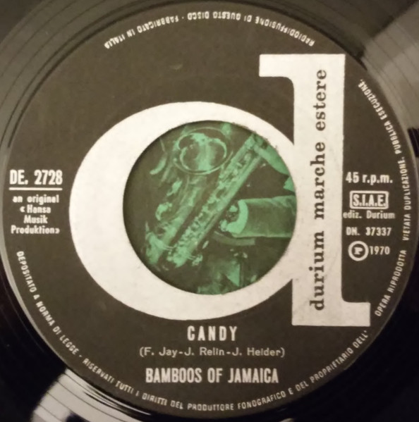 Bamboos Of Jamaica - Reggae Man / Candy | Durium Marche Estere (DE. 2728) - 4