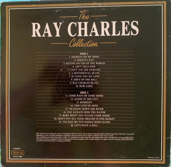Ray Charles - The Ray Charles Collection - 20 Golden Greats | Deja Vu (DVLP 2005) - 2