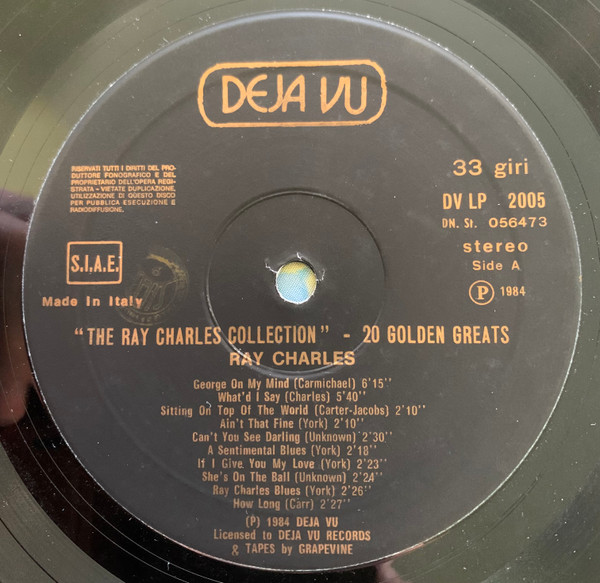 Ray Charles - The Ray Charles Collection - 20 Golden Greats | Deja Vu (DVLP 2005) - 3