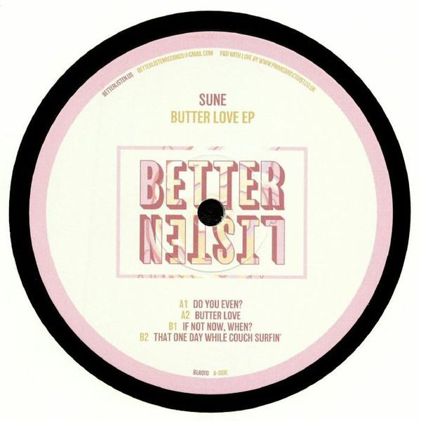 Sune - Butter Love EP | Better Listen Records (BLR010) - 2