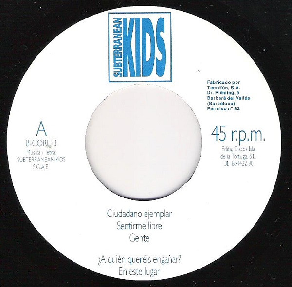 Subterranean Kids - Live In Au | BCore (B-CORE-3) - 3