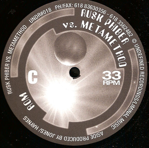 Rusk Phiber vs. Metamethod - Disfunktion | Undefined Recordings (UNDEF 018) - 3
