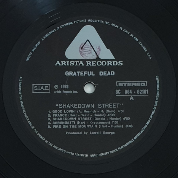 The Grateful Dead - Shakedown Street | Arista (3C064-62101) - 3