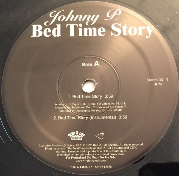 Johnny P - Bed Time Story | Rap-A-Lot Records (SPRO-13156)