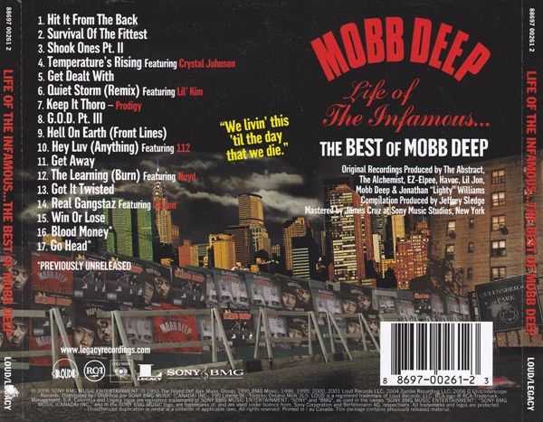 Mobb Deep - Life Of The Infamous... The Best Of Mobb Deep | Loud Records (88697 00261 2) - 2