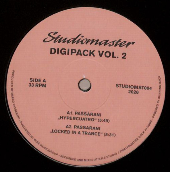 Marco Passarani , Analog Fingerprints , Passarani 2099 - Digipack Vol. 2 | Studiomaster (STUDIOMST004)