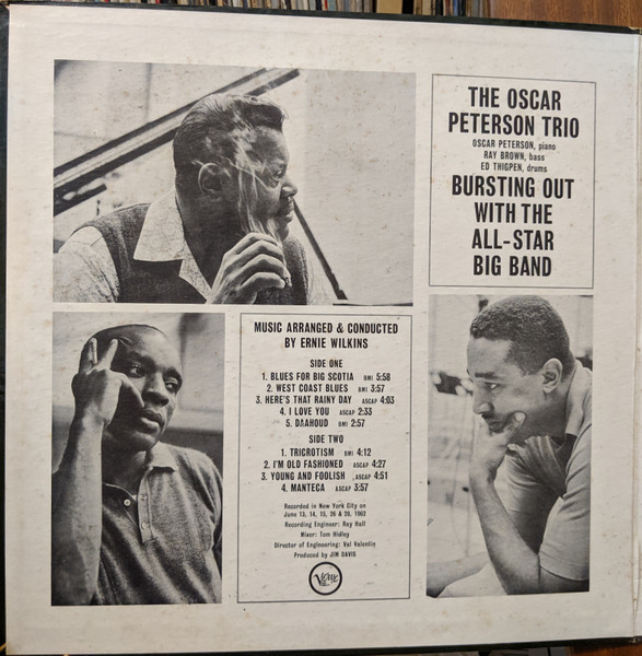 The Oscar Peterson Trio - Bursting Out With The All-Star Big Band | Verve Records (V6-8476) - 2