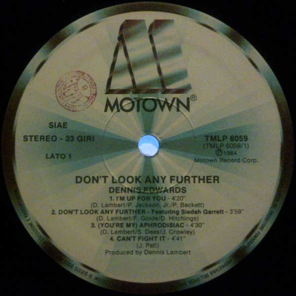 Dennis Edwards - Don't Look Any Further | Gordy (TMLP 6059) - 3