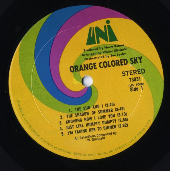 Orange Colored Sky - Orange Colored Sky | Uni Records (73031) - 3 Orange Colored Sky - Orange Colored Sky | Uni Records (73031) - 3