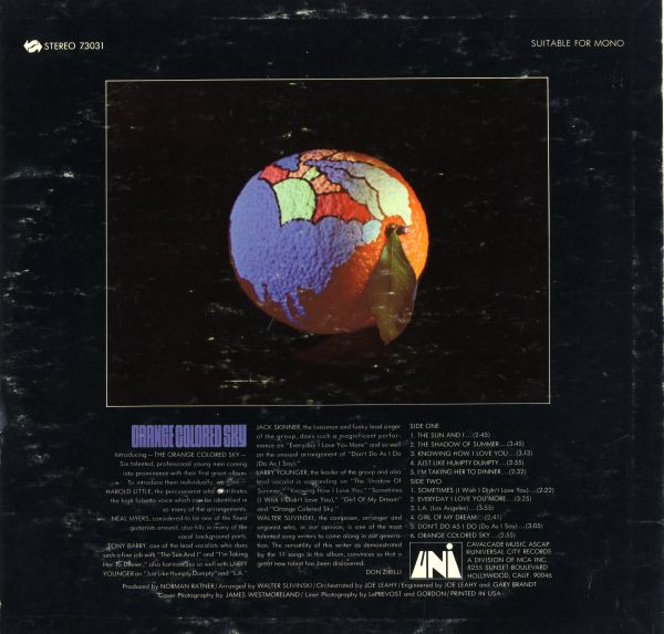 Orange Colored Sky - Orange Colored Sky | Uni Records (73031) - 2 Orange Colored Sky - Orange Colored Sky | Uni Records (73031) - 2